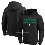 Felpa con Cappuccio Boston Celtics Practice Performance 2022-23 Nero