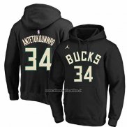 Felpa con Cappuccio Milwaukee Bucks Giannis Antetokounmpo Statement 2022-23 Nero