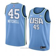 Maglia 2019 Rising Star Donovan Mitchell NO 45 USA Blu