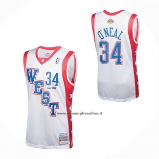 Maglia All Star 2004 Shaquille O'neal No 34 Bianco
