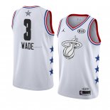 Maglia All Star 2019 Miami Heat Dwyane Wade NO 3 Bianco