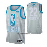 Maglia All Star 2022 Milwaukee Bucks Khris Middleton #22 Grigio