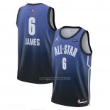 Maglia All Star 2023 Los Angeles Lakers LeBron James #6 Blu