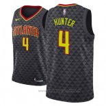 Maglia Atlanta Hawks R.j. Hunter NO 4 Icon 2018 Nero