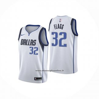Maglia Bambino Dallas Mavericks Cooper Flagg No 32 Association 2025-26 Bianco