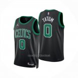 Maglia Boston Celtics Jayson Tatum No 0 Statement 2023-25 Nero