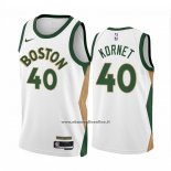 Maglia Boston Celtics Luke Kornet #40 Citta 2023-24 Bianco