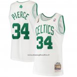 Maglia Boston Celtics Paul Pierce #34 Mitchell & Ness 2007-08 Bianco