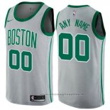 Maglia Boston Celtics Personalizzate Citta 2017-18 Grigio