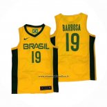 Maglia Brasil Leandro Barbosa #19 2019 FIBA Baketball World Cup Giallo