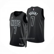 Maglia Brooklyn Nets Kevin Durant No 7 Statement 2025-26 Nero