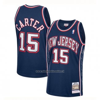 Maglia Brooklyn Nets Vince Carter #15 Throwback Blu