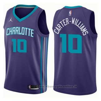 Maglia Charlotte Hornets Michael Carter-Williams NO 10 Statement 2017-18 Viola