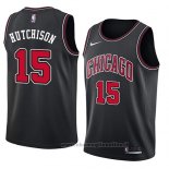 Maglia Chicago Bulls Chandler Hutchison NO 15 Statement 2018 Nero