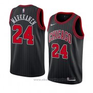 Maglia Chicago Bulls Lauri Markkanen NO 24 Statement 2019-20 Nero