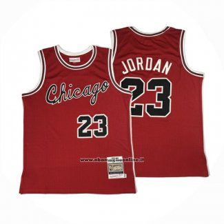 Maglia Chicago Bulls Michael Jordan No 23 Autentico 1984-85 Rosso