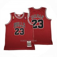 Maglia Chicago Bulls Michael Jordan No 23 Autentico 1995-96 Rosso