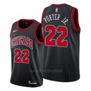 Maglia Chicago Bulls Otto Porter Jr. NO 22 Statement Edition Nero