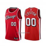 Maglia Chicago Bulls Personalizzate Citta 2021-22 Rosso