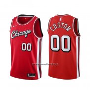 Maglia Chicago Bulls Personalizzate Citta 2021-22 Rosso