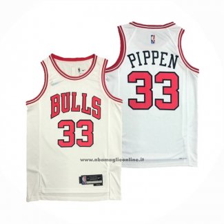 Maglia Chicago Bulls Scottie Pippen #33 Association 2021 Bianco