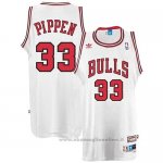 Maglia Chicago Bulls Scottie Pippen NO 33 Throwback Bianco