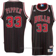 Maglia Chicago Bulls Scottie Pippen NO 33 Throwback Nero2