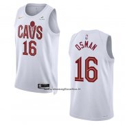 Maglia Cleveland Cavaliers Cedi Osman #16 Association 2022-23 Bianco