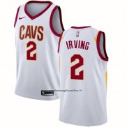 Maglia Cleveland Cavaliers Kyrie Irving #2 Association 2017-18 Bianco