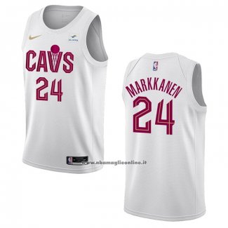 Maglia Cleveland Cavaliers Lauri Markkanen #24 Association 2022-23 Bianco