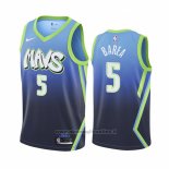 Maglia Dallas Mavericks J. J. Barea NO 5 Citta Edition Blu