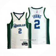 Maglia Dallas Mavericks Kyrie Irving #2 Citta Bianco