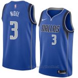 Maglia Dallas Mavericks Nerlens Noel NO 3 Icon 2018 Blu