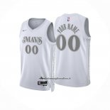 Maglia Dallas Mavericks Personalizzate Citta 2024-25 Bianco