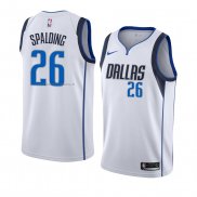 Maglia Dallas Mavericks Ray Spalding NO 26 Association 2018-19 Bianco