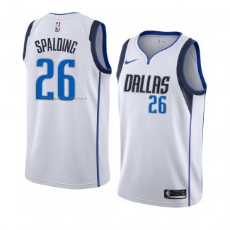 Maglia Dallas Mavericks Ray Spalding NO 26 Association 2018-19 Bianco