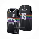 Maglia Denver Nuggets Nikola Jokic No 15 Citta 2025-26 Nero