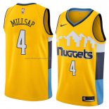 Maglia Denver Nuggets Paul Millsap NO 4 Statement 2018 Giallo