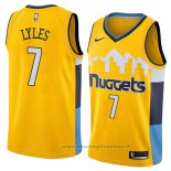 Maglia Denver Nuggets Trey Lyles NO 7 Statement 2018 Giallo