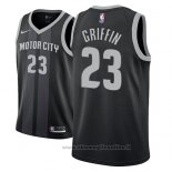 Maglia Detroit Pistons Blake Griffin NO 23 Citta 2018-19 Nero