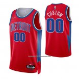 Maglia Detroit Pistons Personalizzate Citta 2021-22 Rosso