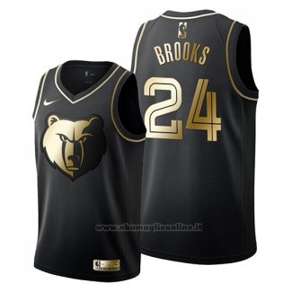 Maglia Golden Edition Memphis Grizzlies Dillon Brooks NO 24 Nero