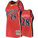 Maglia Golden State Warriors Alfonzo Mckinnie NO 28 2009-10 Hardwood Classics Arancione