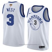 Maglia Golden State Warriors David West NO 3 Classic 2017-18 Bianco