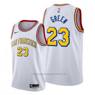 Maglia Golden State Warriors Draymond Green NO 23 Classic Edition 2019-20 Bianco