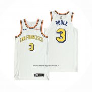 Maglia Golden State Warriors Jordan Poole #3 Classic Autentico Bianco