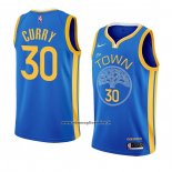 Maglia Golden State Warriors Stephen Curry #30 Earned 2022-23 Blu