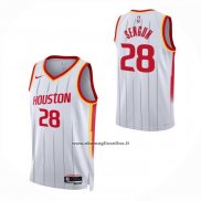 Maglia Houston Rockets Alperen Sengun No 28 Association 2026-27 Bianco