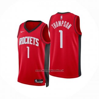 Maglia Houston Rockets Amen Thompson No 1 Icon 2024-25 Rosso