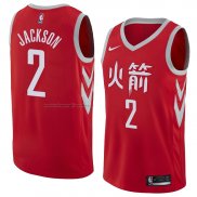 Maglia Houston Rockets Demetrius Jackson NO 2 Citta 2018 Rosso